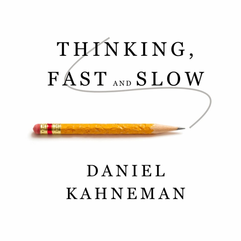 artwork representing the book cover of Thinking, Fast and Slow