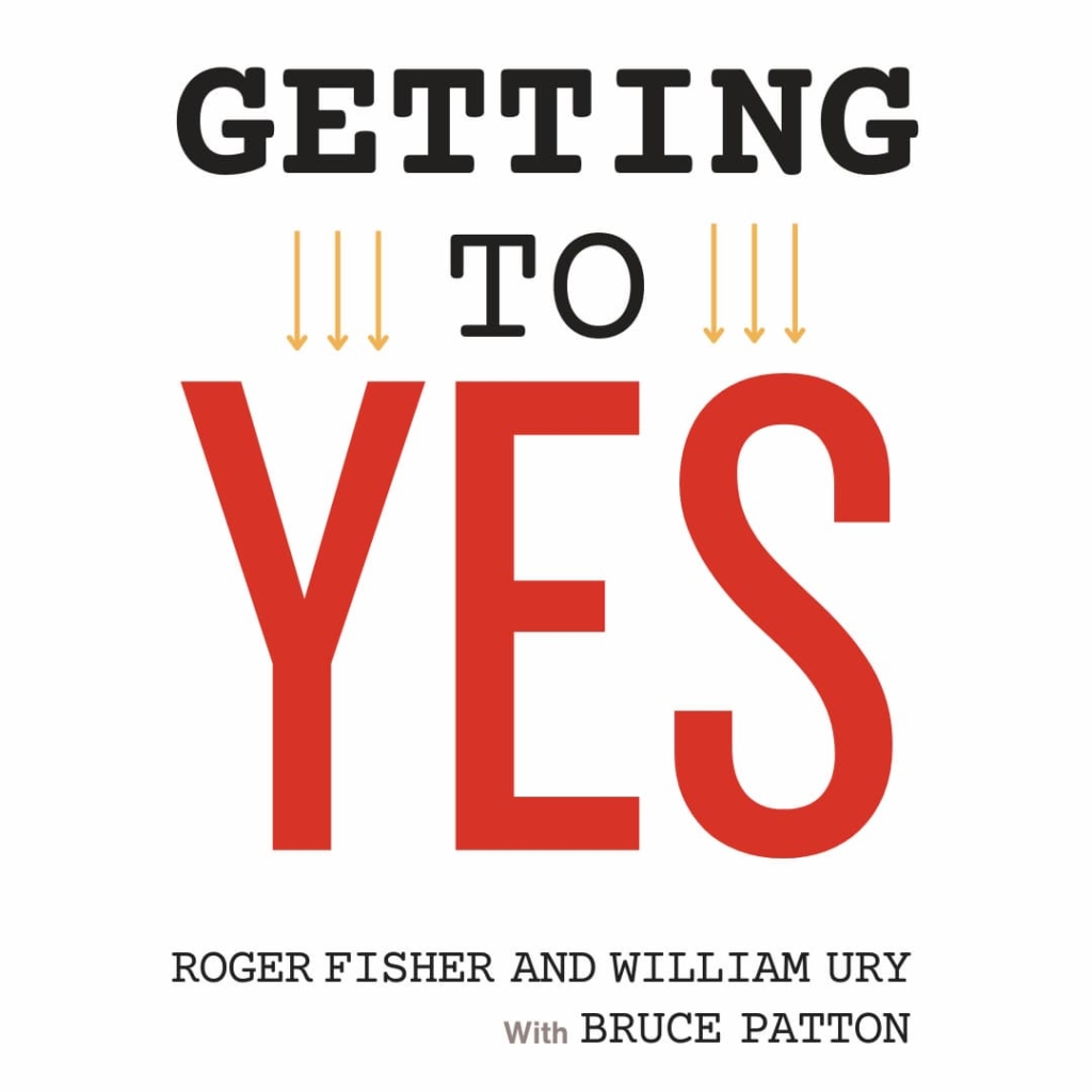artwork representing the book cover of Getting to Yes: Negotiating Agreement Without Giving In