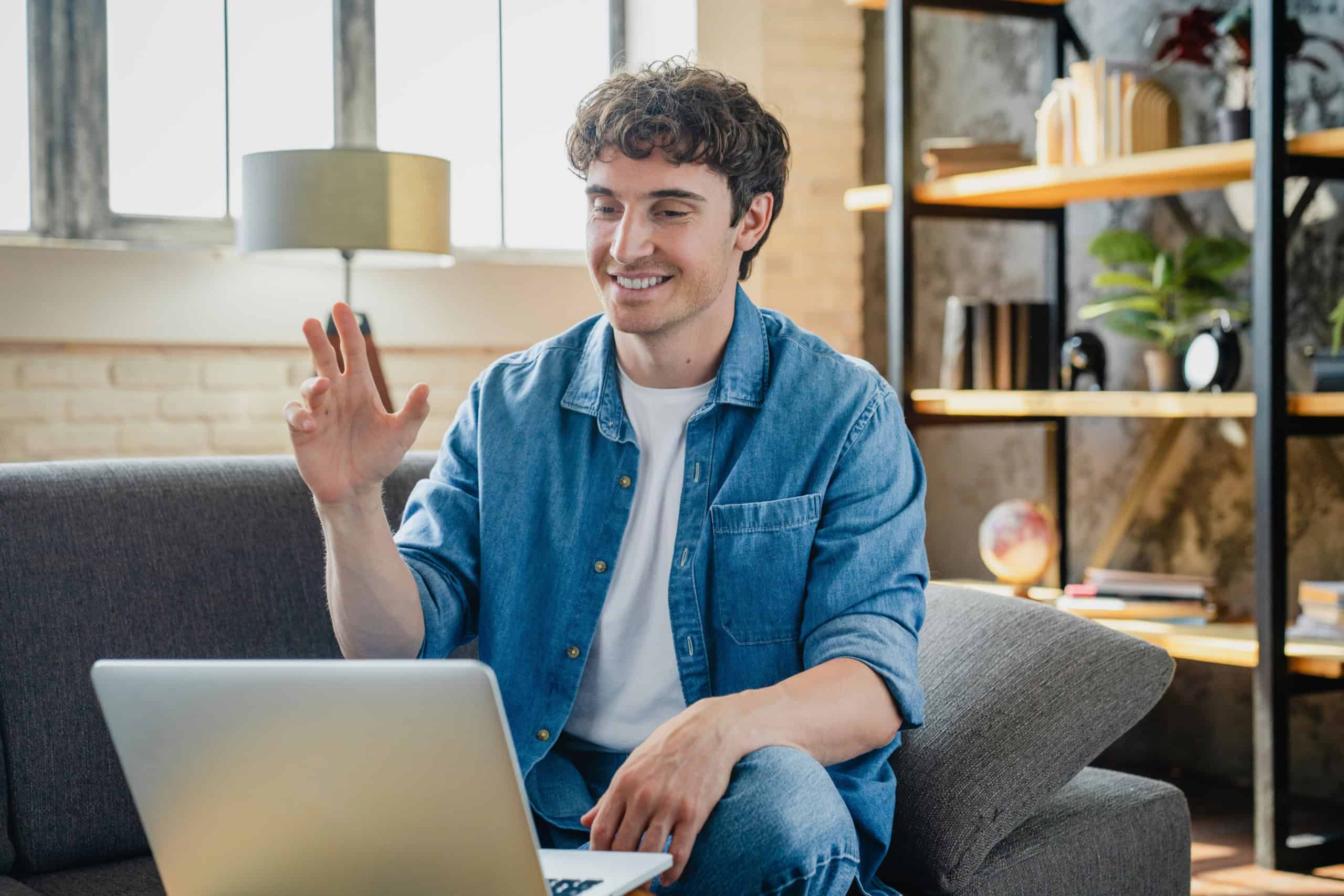 Professional participating in a one-on-one online career coaching session.